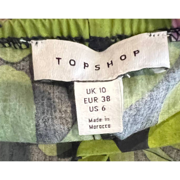 TOPSHOP Cotton Bold Daisy Cross Back Poplin Midi Dress (US/6) - Picture 6 of 8